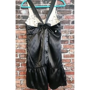 Volcom M Special Edition PARTY HARDY dress Halter Backless Tiered Whimsigoth Y2K